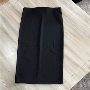 Forever 21 Elegant Black Midi Skirt